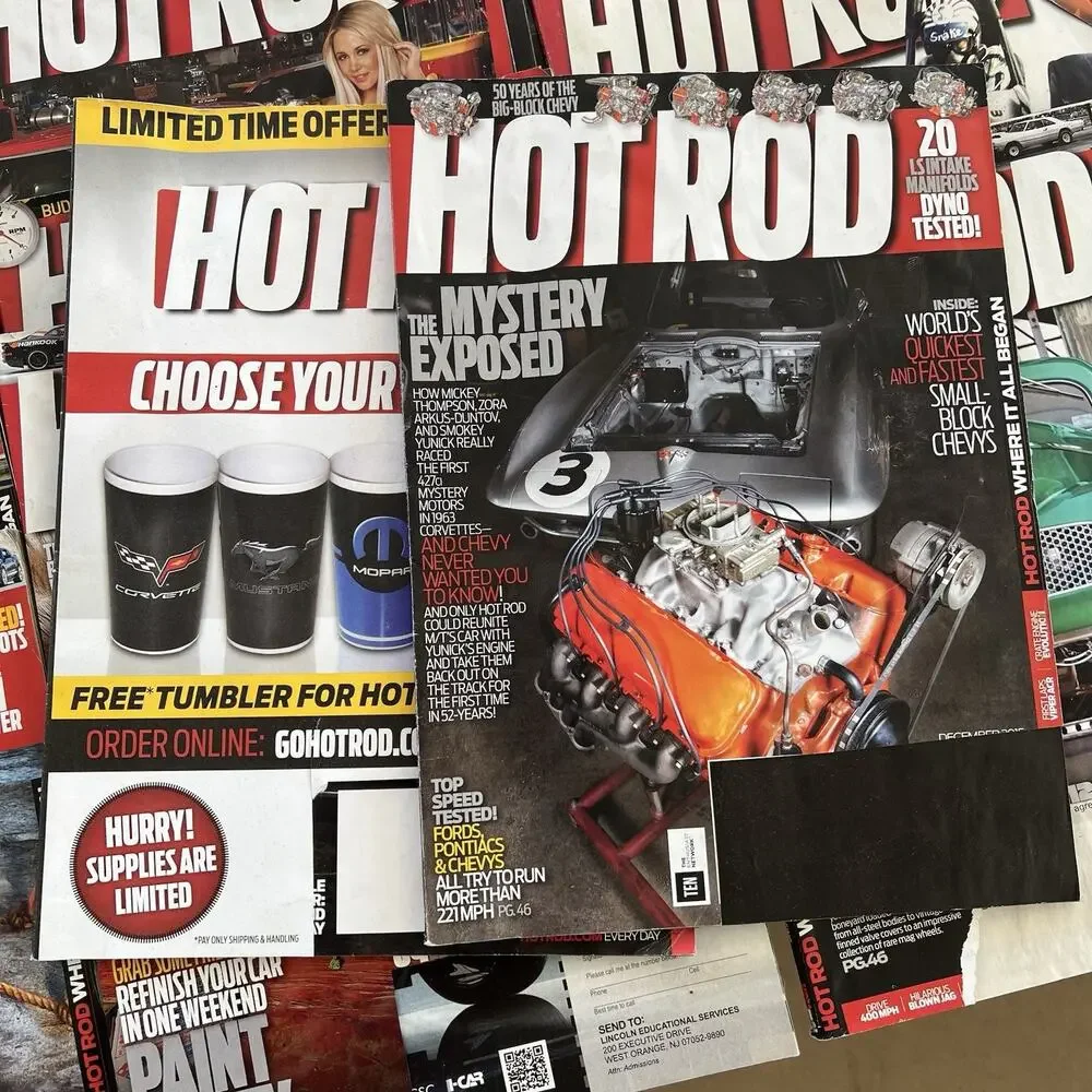 42 HOT ROD MAGAZINE From YEARs 2009-2016 Not Complete Various Months
